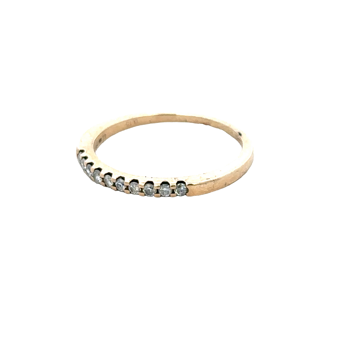 9ct yellow gold diamond ring size N (sh28056b)
