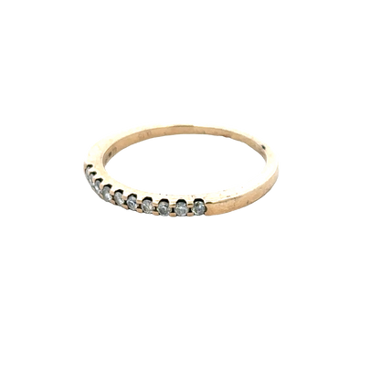 9ct yellow gold diamond ring size N (sh28056b)