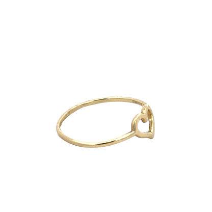 9ct yellow gold ring size P (sh28057b)