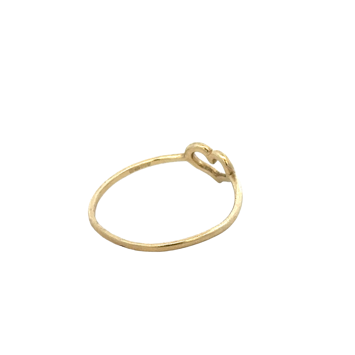 9ct yellow gold ring size P (sh28057b)