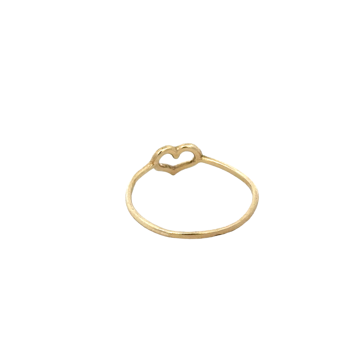 9ct yellow gold ring size P (sh28057b)