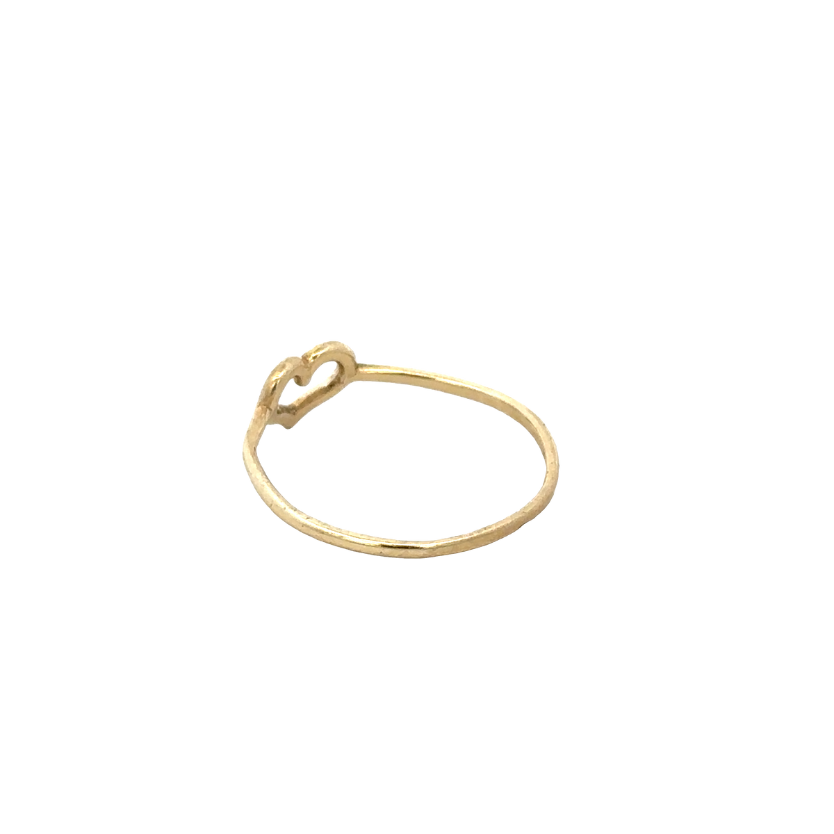 9ct yellow gold ring size P (sh28057b)