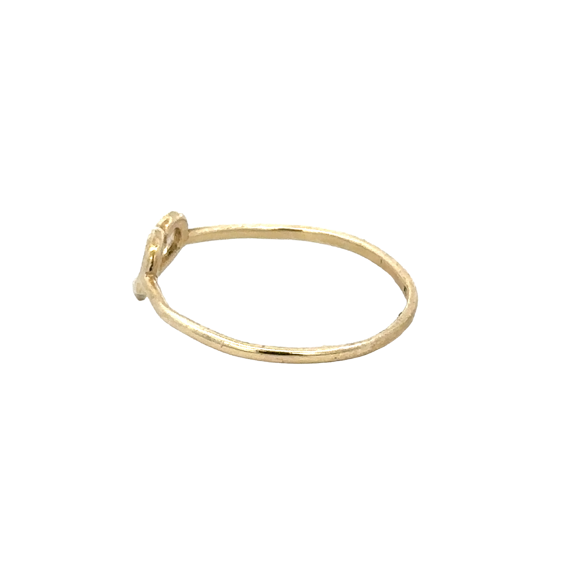9ct yellow gold ring size P (sh28057b)