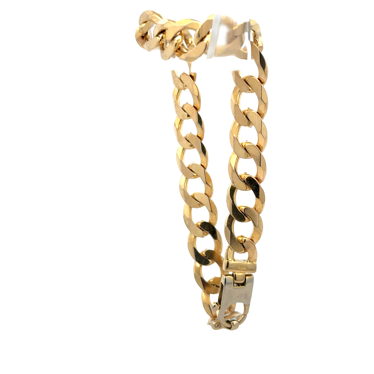 9ct yellow gold curb bracelet 18.9g (sh27976b)