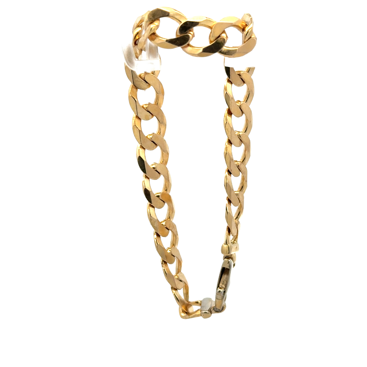 9ct yellow gold curb bracelet 18.9g (sh27976b)