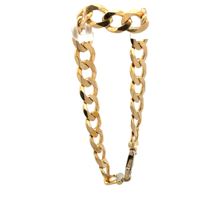 9ct yellow gold curb bracelet 18.9g (sh27976b)