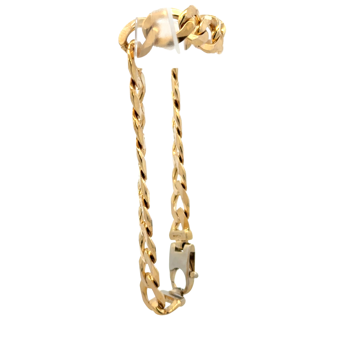 9ct yellow gold curb bracelet 18.9g (sh27976b)