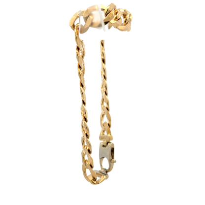 9ct yellow gold curb bracelet 18.9g (sh27976b)