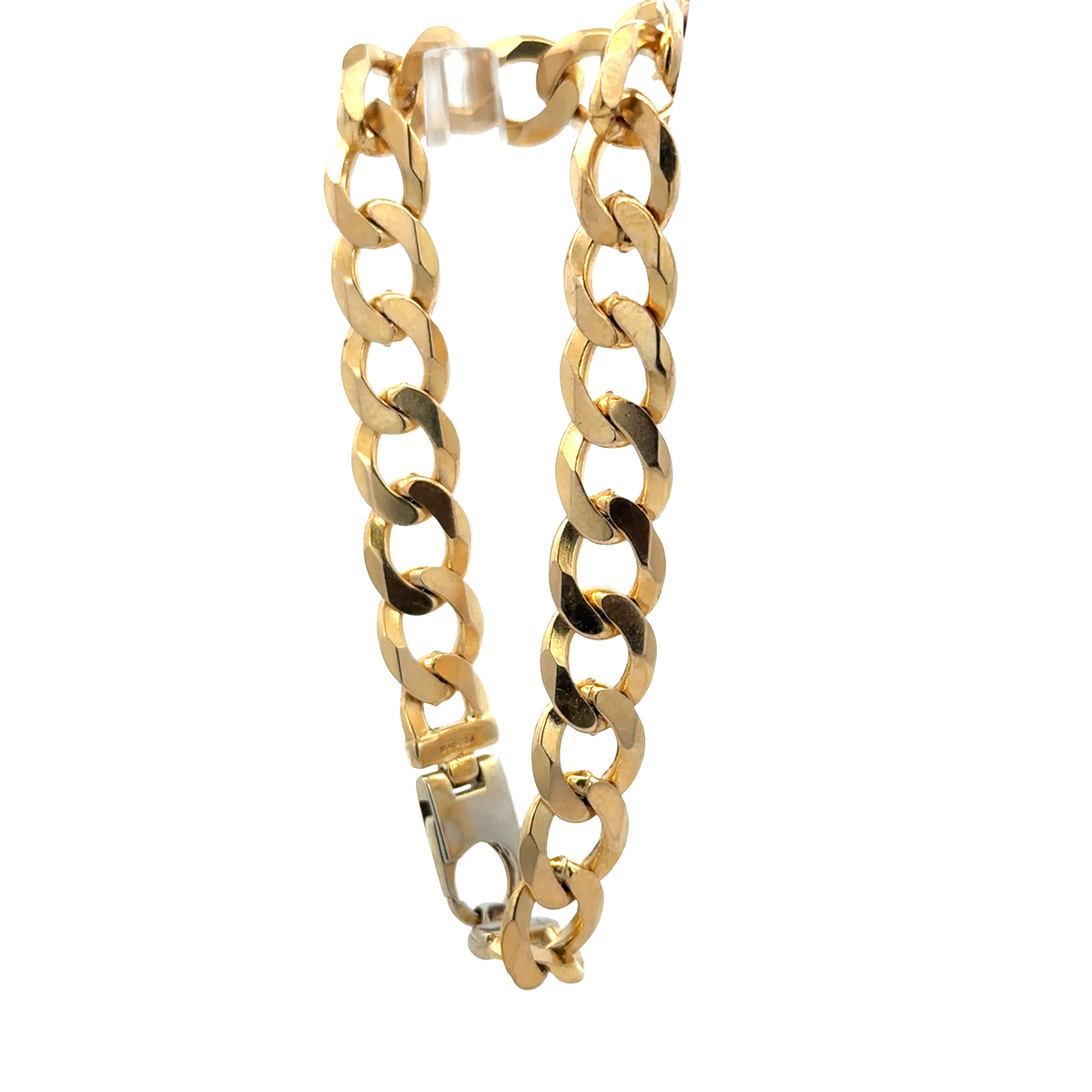 9ct yellow gold curb bracelet 18.9g (sh27976b)