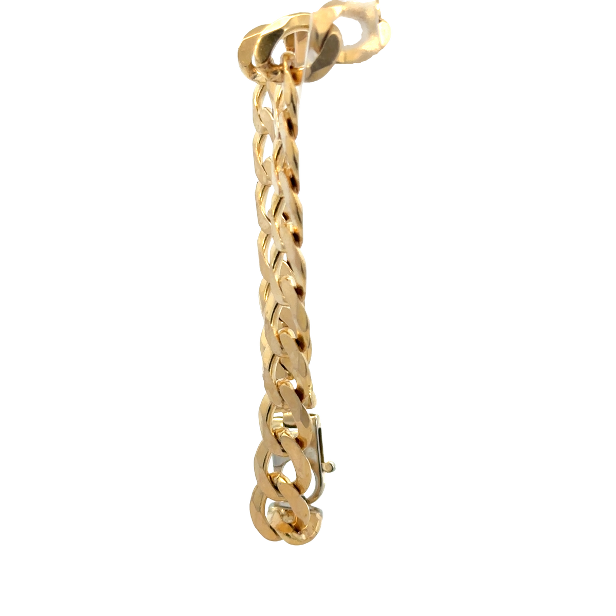 9ct yellow gold curb bracelet 18.9g (sh27976b)