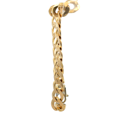 9ct yellow gold curb bracelet 18.9g (sh27976b)