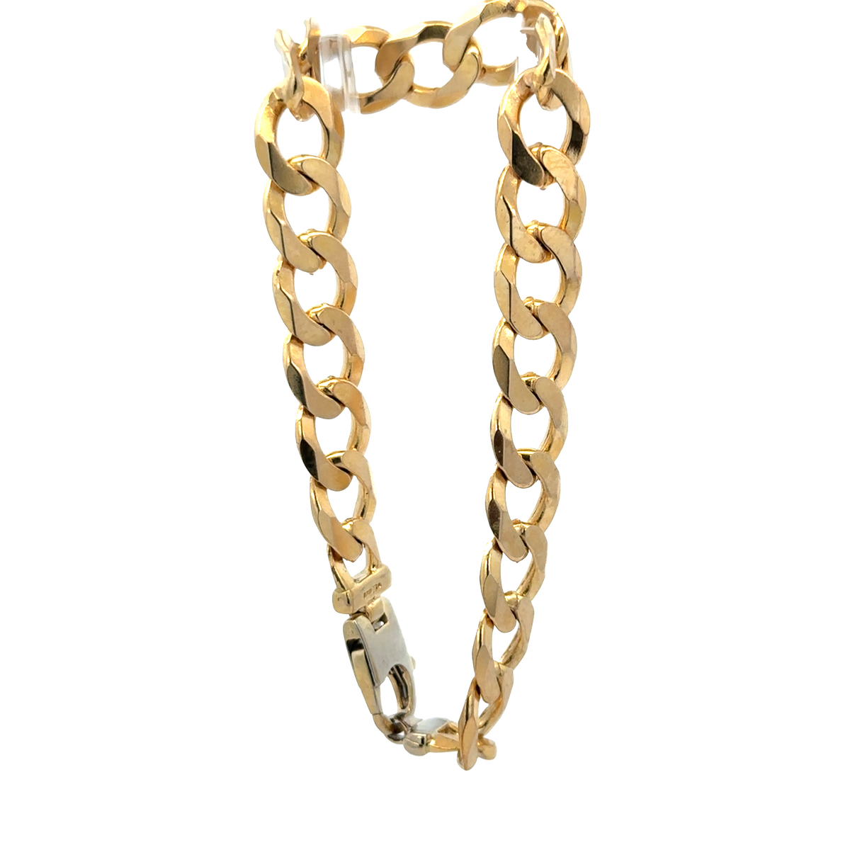 9ct yellow gold curb bracelet 18.9g (sh27976b)