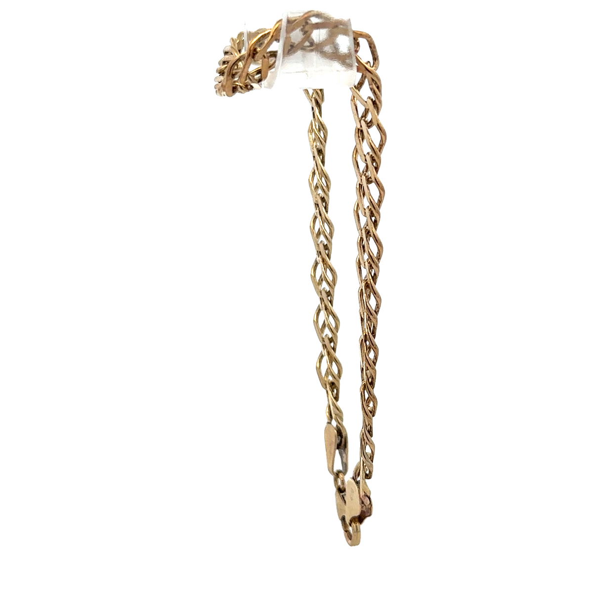 9ct yellow gold double linked bracelet 7.8g (sh27958b)