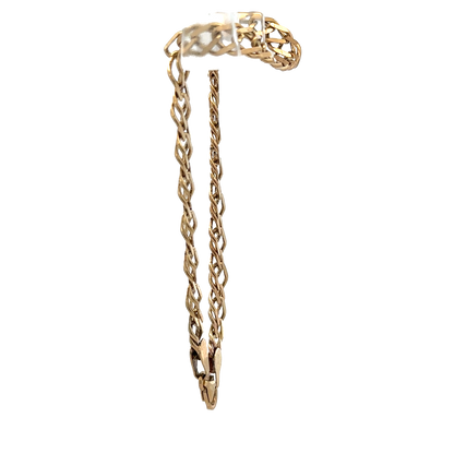 9ct yellow gold double linked bracelet 7.8g (sh27958b)