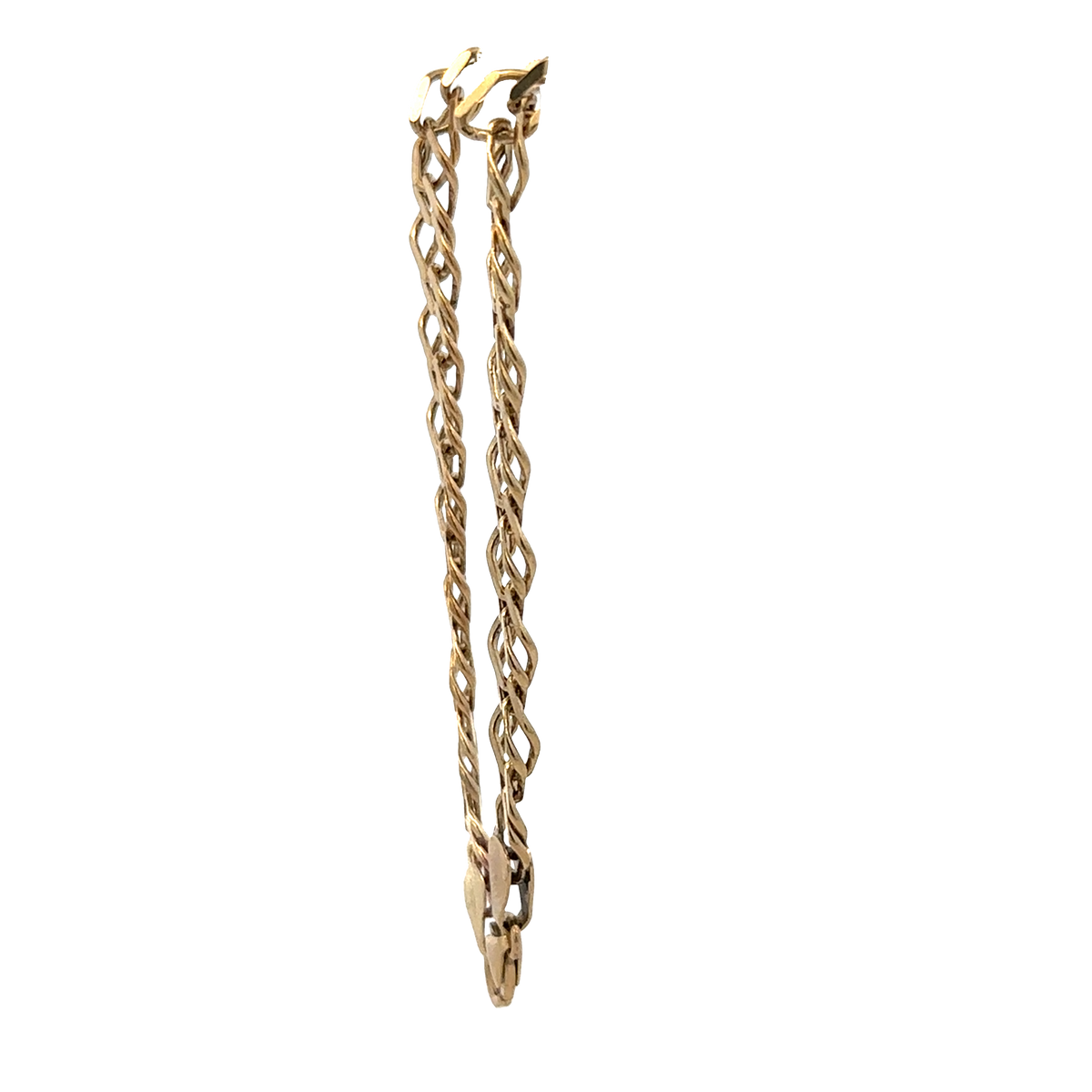9ct yellow gold double linked bracelet 7.8g (sh27958b)