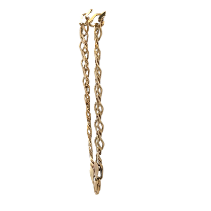 9ct yellow gold double linked bracelet 7.8g (sh27958b)
