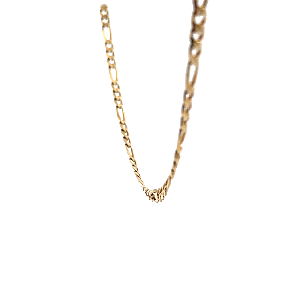 9ct yellow gold figaro chain 17.8g (sh28042b)