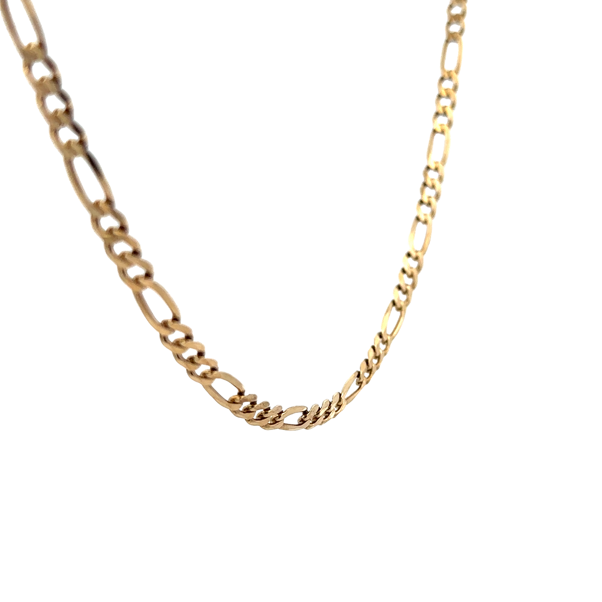 9ct yellow gold figaro chain 17.8g (sh28042b)