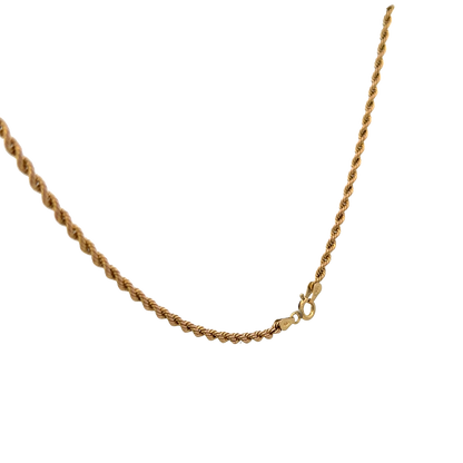 9ct yellow gold rope chain 3.4g (sh28054b)