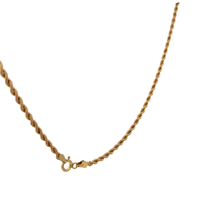 9ct yellow gold rope chain 3.4g (sh28054b)