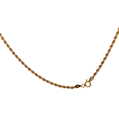 9ct yellow gold rope chain 3.4g (sh28054b)