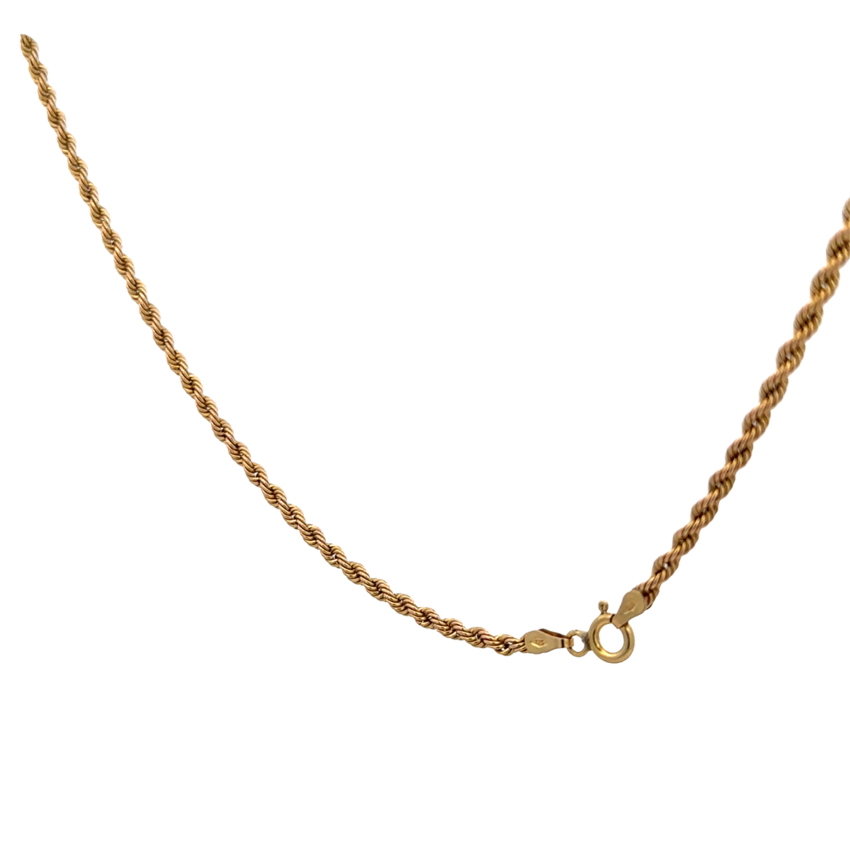 9ct yellow gold rope chain 3.4g (sh28054b)