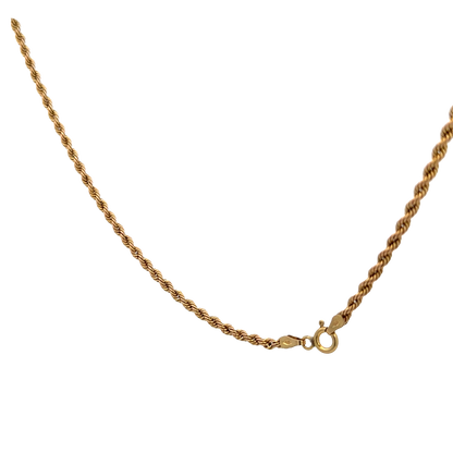 9ct yellow gold rope chain 3.4g (sh28054b)