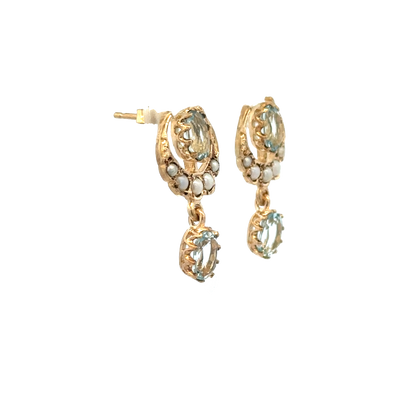 9ct yellow gold earrings 2.8g (sh28078b)