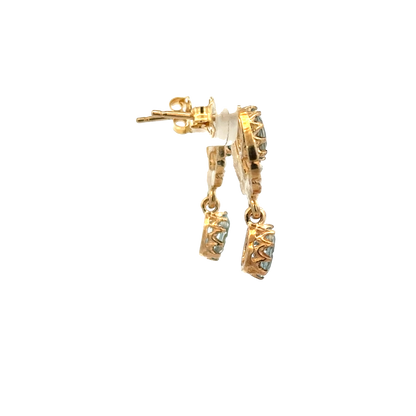 9ct yellow gold earrings 2.8g (sh28078b)