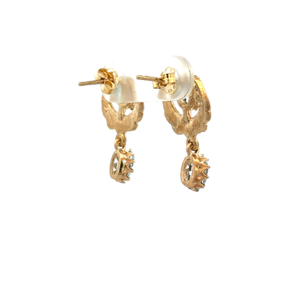 9ct yellow gold earrings 2.8g (sh28078b)