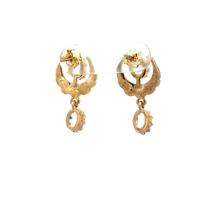 9ct yellow gold earrings 2.8g (sh28078b)