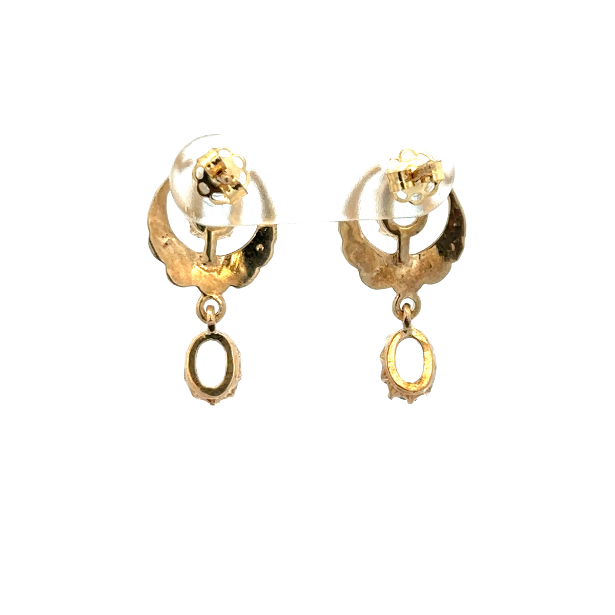 9ct yellow gold earrings 2.8g (sh28078b)