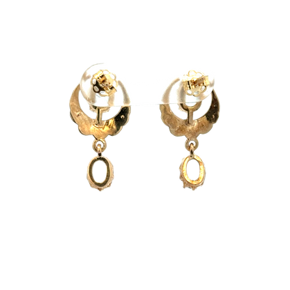 9ct yellow gold earrings 2.8g (sh28078b)