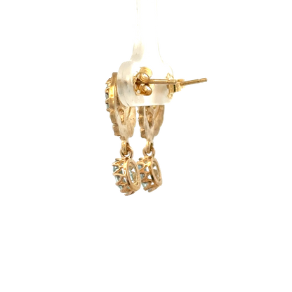 9ct yellow gold earrings 2.8g (sh28078b)