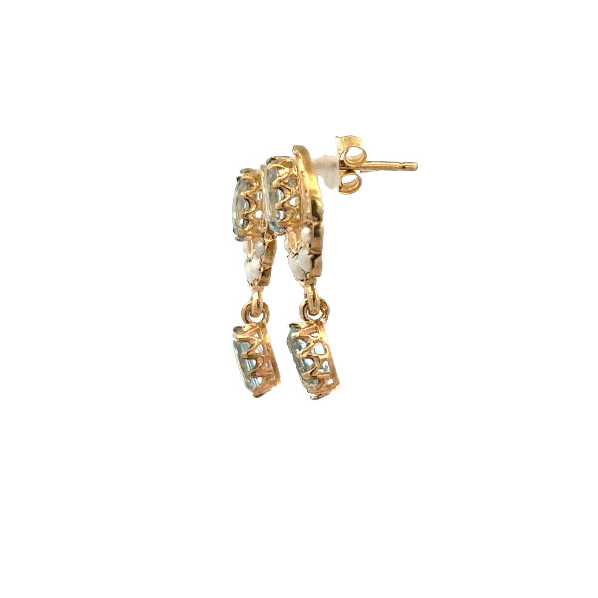 9ct yellow gold earrings 2.8g (sh28078b)