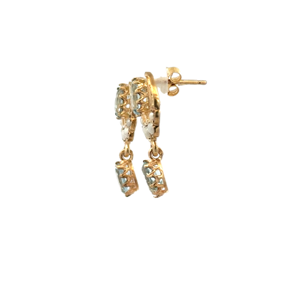 9ct yellow gold earrings 2.8g (sh28078b)