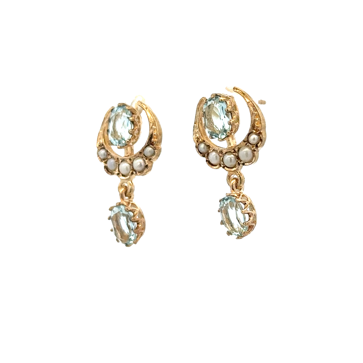 9ct yellow gold earrings 2.8g (sh28078b)
