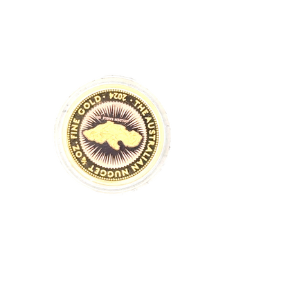 2024 Australian gold nugget coin by Reeves and Sons, 1/4 ounce, 7.78g, featuring detailed gold nugget design.