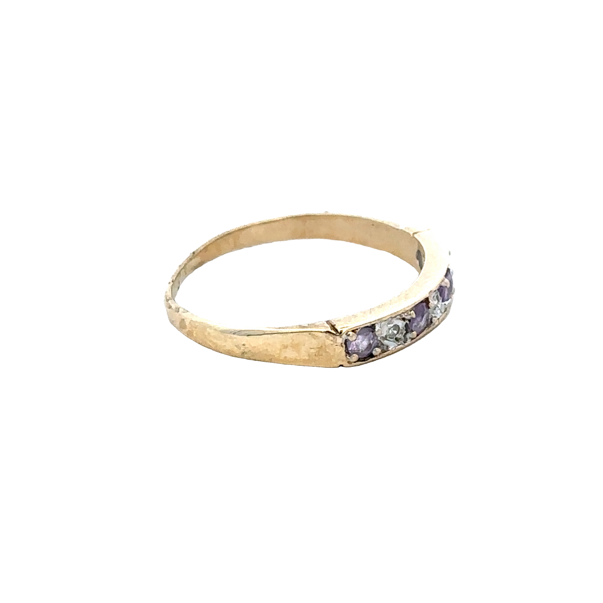 9ct yellow gold ring size L (sh28091b)