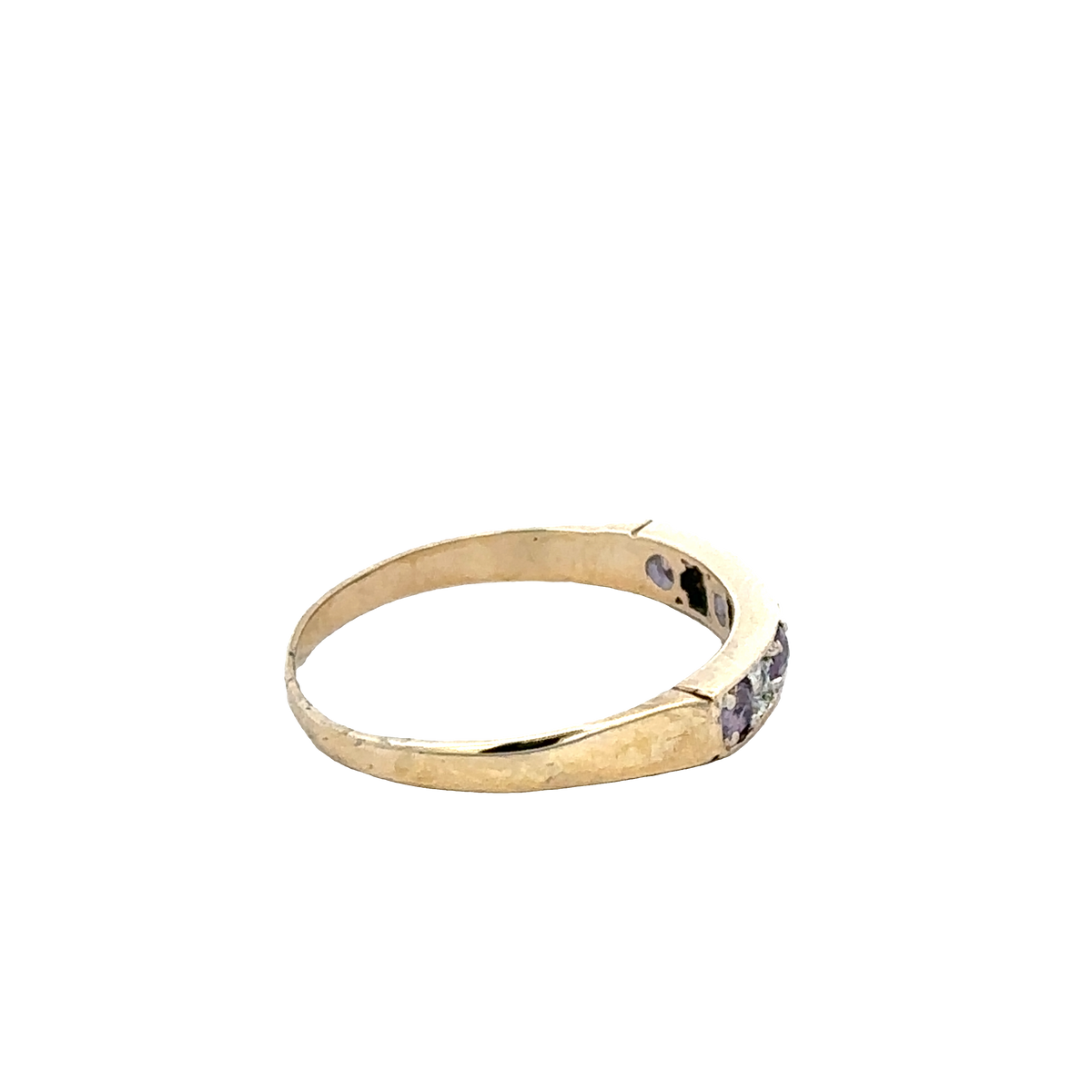 9ct yellow gold ring size L (sh28091b)