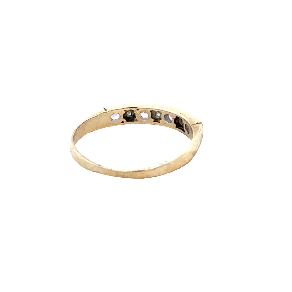 9ct yellow gold ring size L (sh28091b)