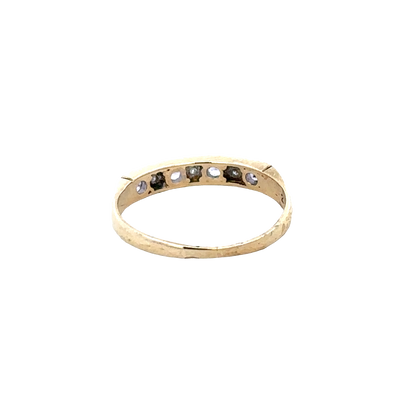9ct yellow gold ring size L (sh28091b)