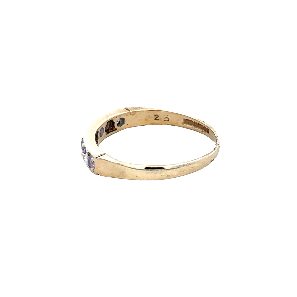9ct yellow gold ring size L (sh28091b)