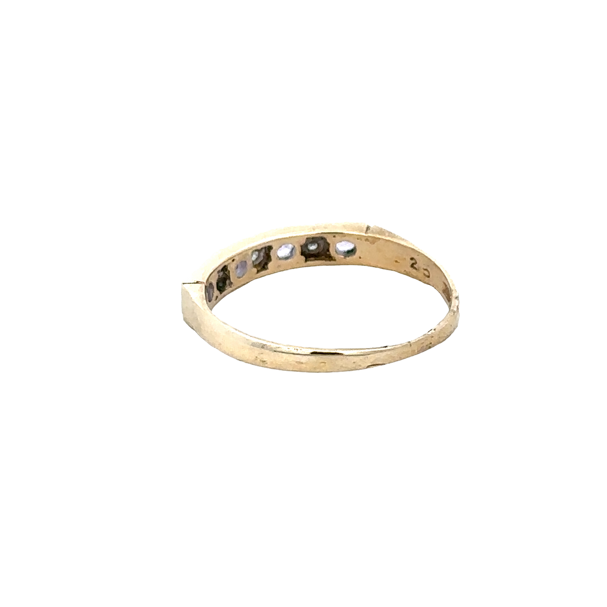 9ct yellow gold ring size L (sh28091b)