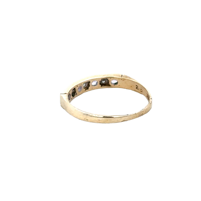 9ct yellow gold ring size L (sh28091b)