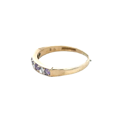 9ct yellow gold ring size L (sh28091b)