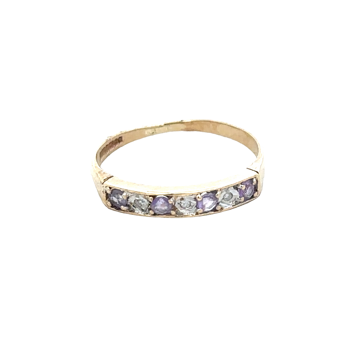 9ct yellow gold ring size L (sh28091b)