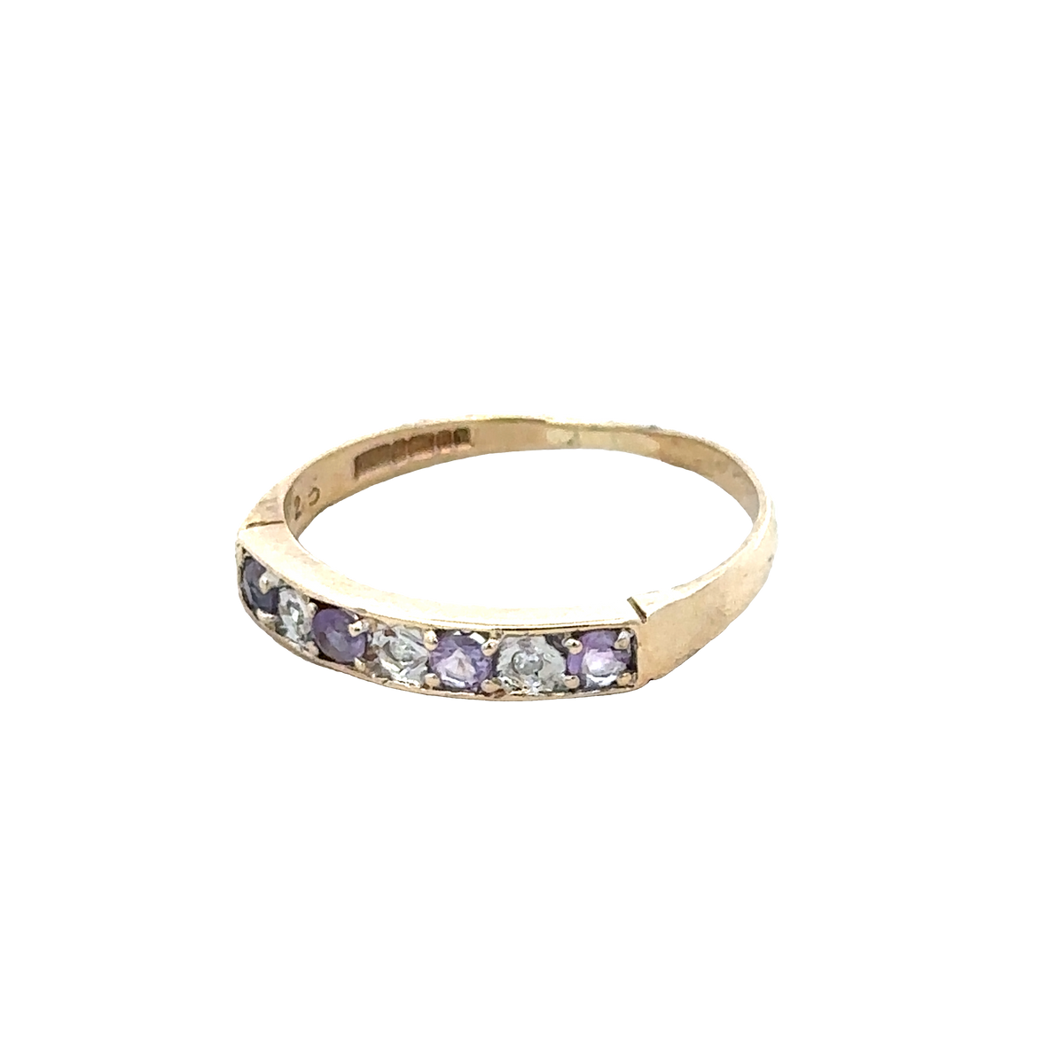 9ct yellow gold ring size L (sh28091b)