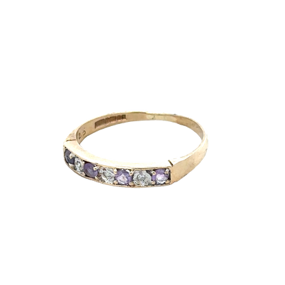 9ct yellow gold ring size L (sh28091b)