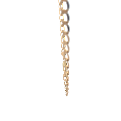 9ct yellow gold curb chain from Reeves and Sons, weighing 15.9g, displayed with detailed links and polished finish.